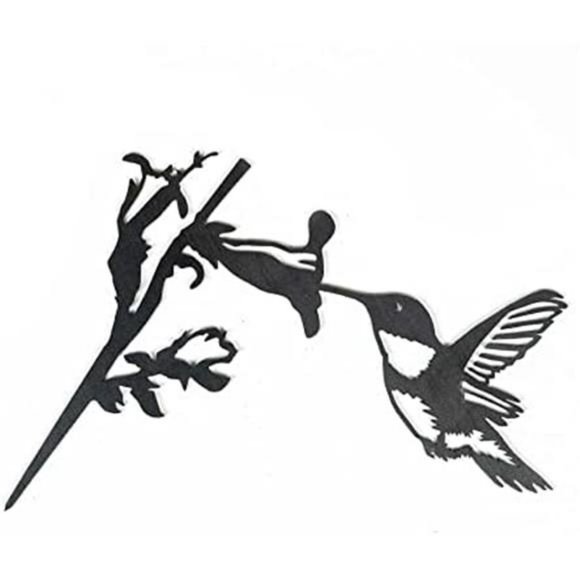 Hummingbird - Outdoor Tree Ornaments in Corten Steel - Metal Art